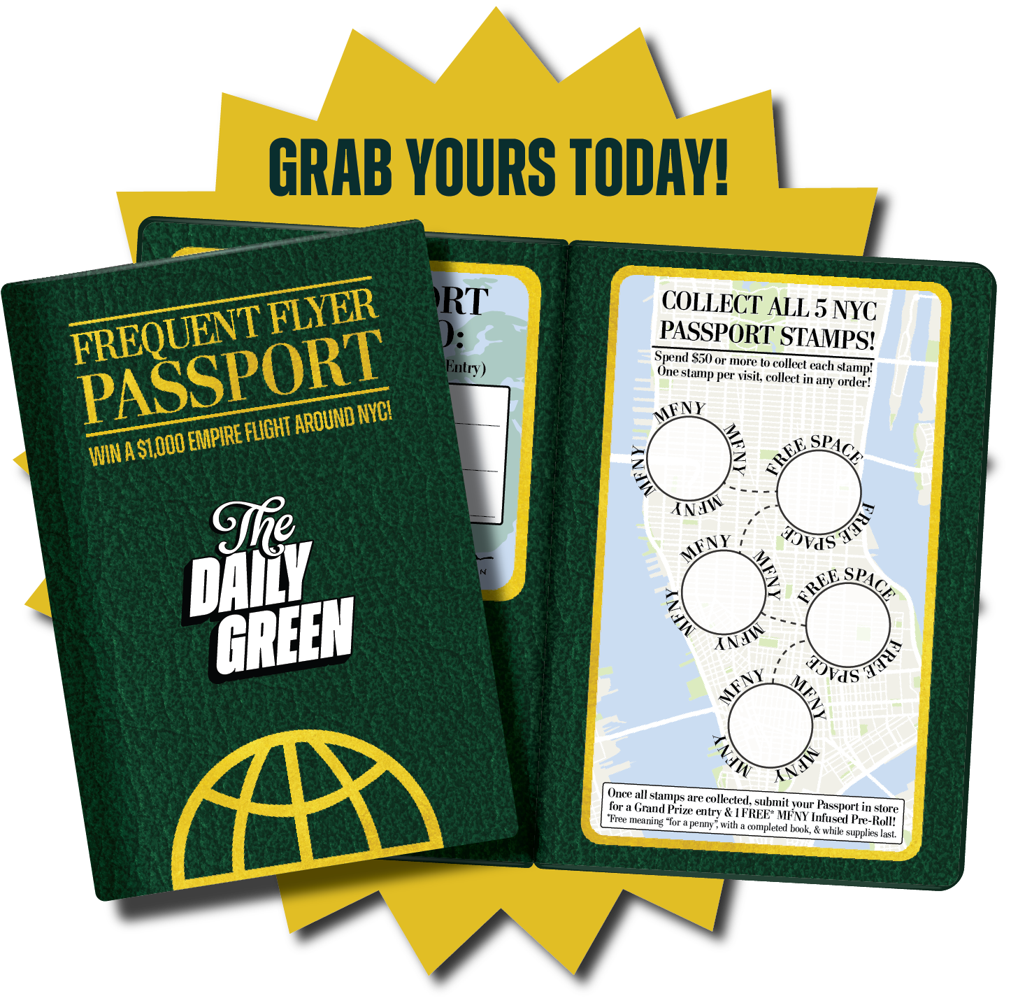 Frequent Flyer Passport MFNY Charm Aviation The Daily Green cannabis dispensary near me dispensary times square new york city nyc manhattan midtown cannabis near me manhattan cannabis weed dispensary manhattan weed in midtown