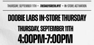 doobie labs pop-up The Daily Green cannabis dispensary near me dispensary times square new york city nyc manhattan midtown