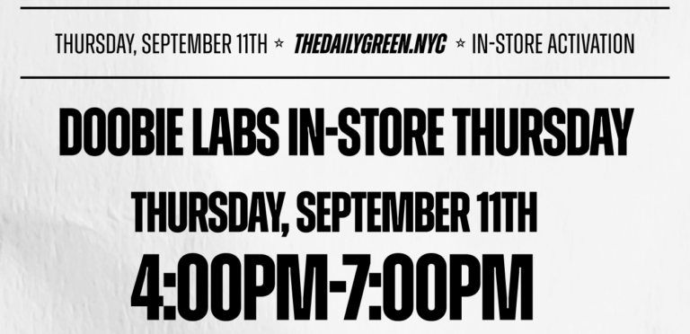 doobie labs pop-up The Daily Green cannabis dispensary near me dispensary times square new york city nyc manhattan midtown