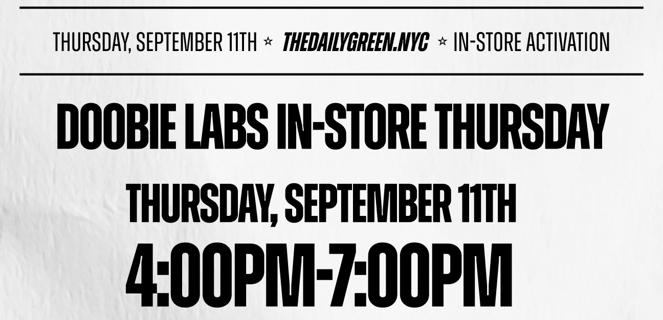 doobie labs pop-up The Daily Green cannabis dispensary near me dispensary times square new york city nyc manhattan midtown
