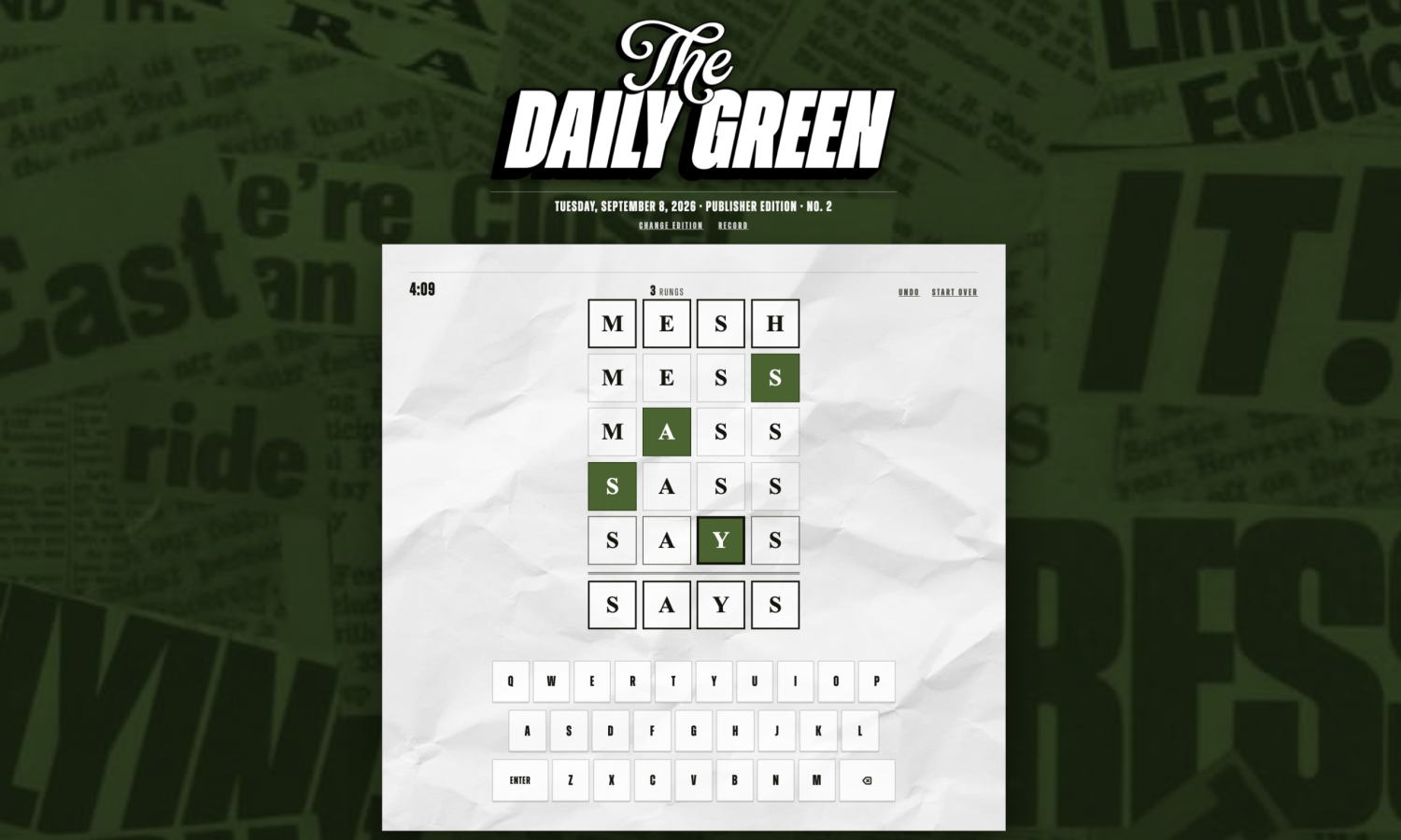 Word Ladder Word Links Laddergrams Paragrams Free Word Ladder Online Word Ladder Daily Word Ladder Free Games The Daily Green Games cannabis dispensary near me dispensary times square new york city nyc manhattan midtown cannabis near me manhattan cannabis weed dispensary manhattan weed in midtown